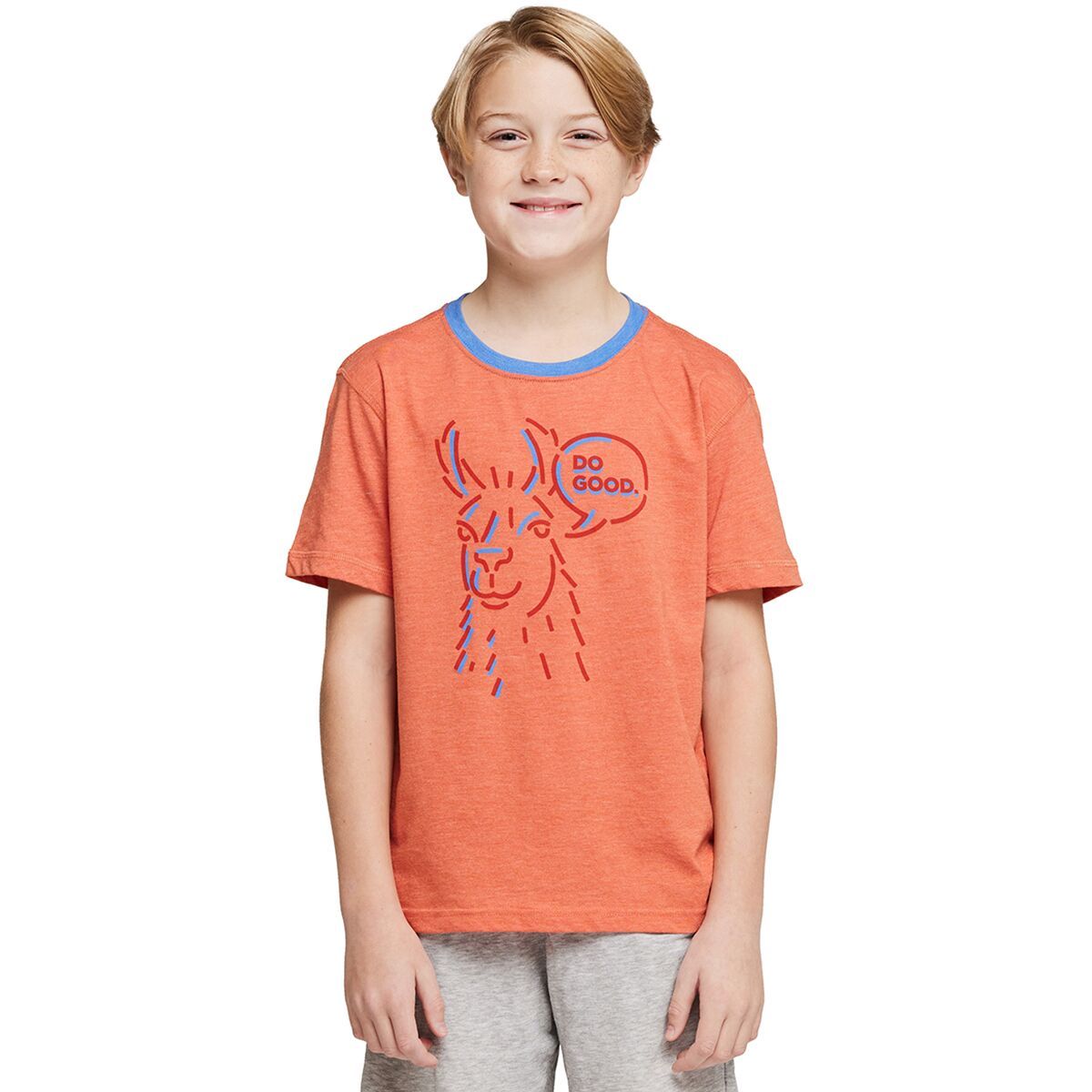 Cotopaxi Talking Llama Organic T-Shirt - Boys' Nectar, XL