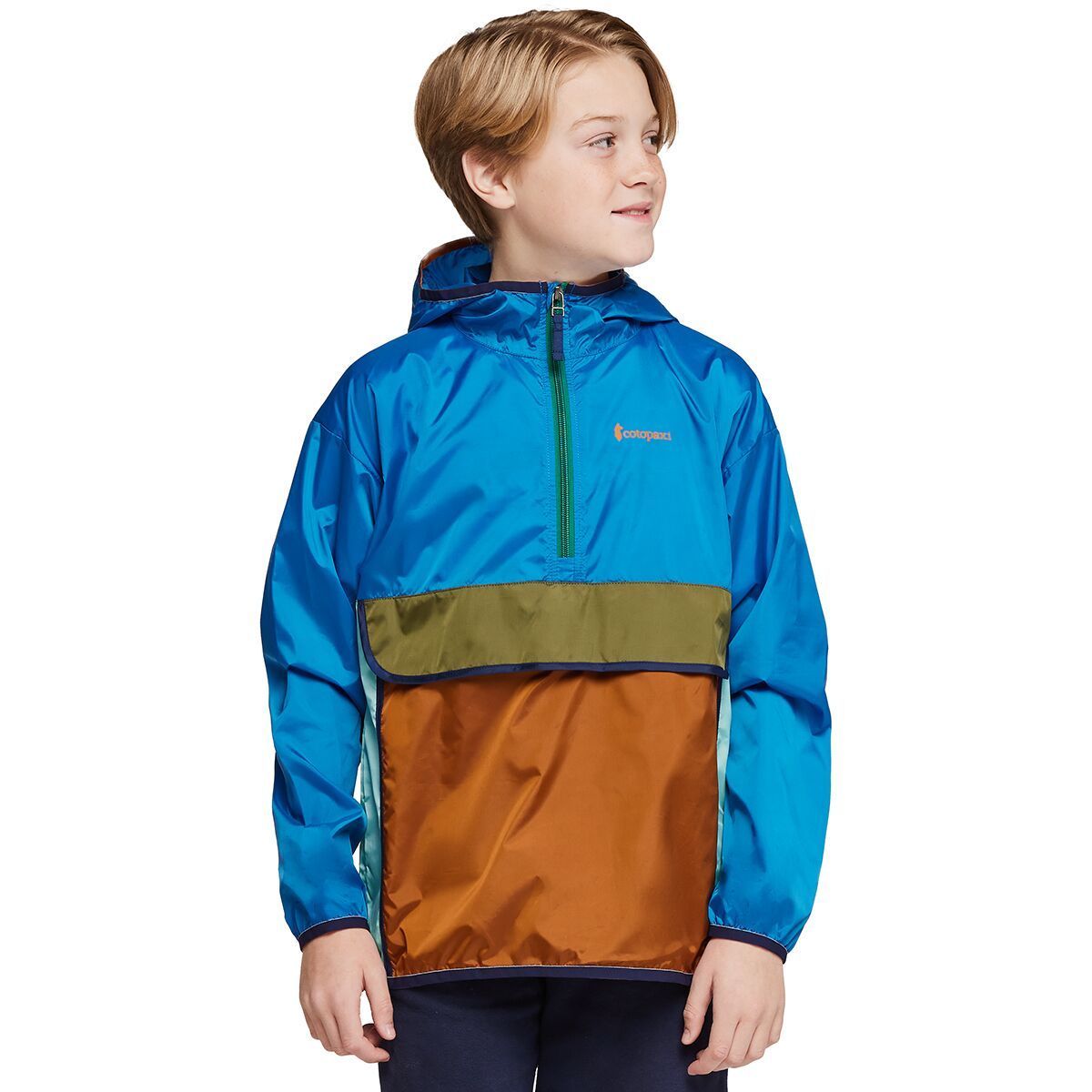 Cotopaxi Teca Half-Zip Windbreaker - Boys' Drizzle, L