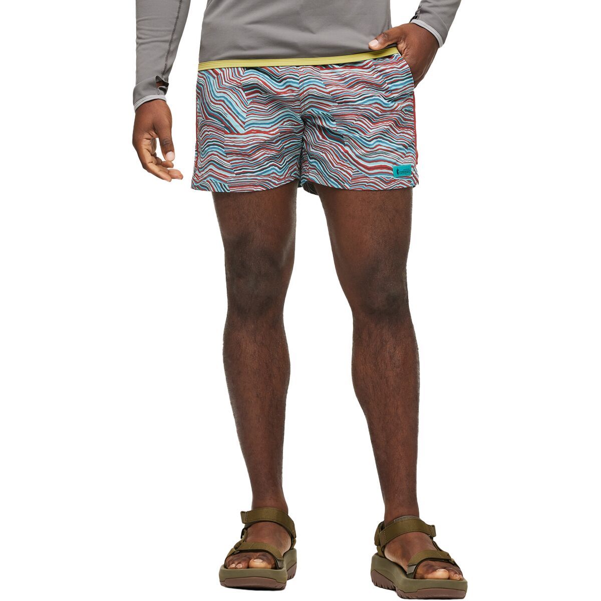 Cotopaxi Brinco 5in Print Short - Men's Magma/Coastal, XL