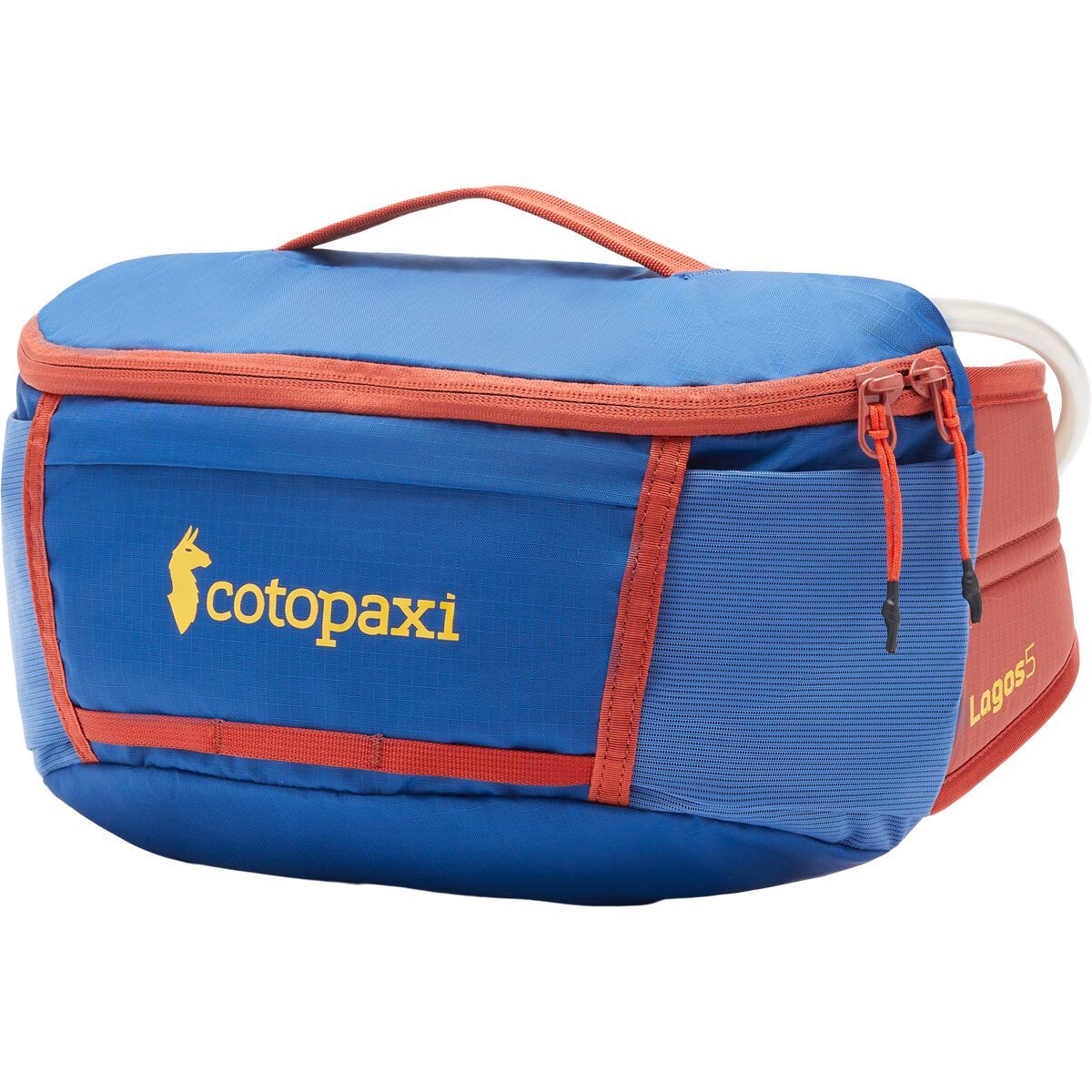 Cotopaxi Lagos 5L Hydration Hip Pack Pacific/Magma, One Size