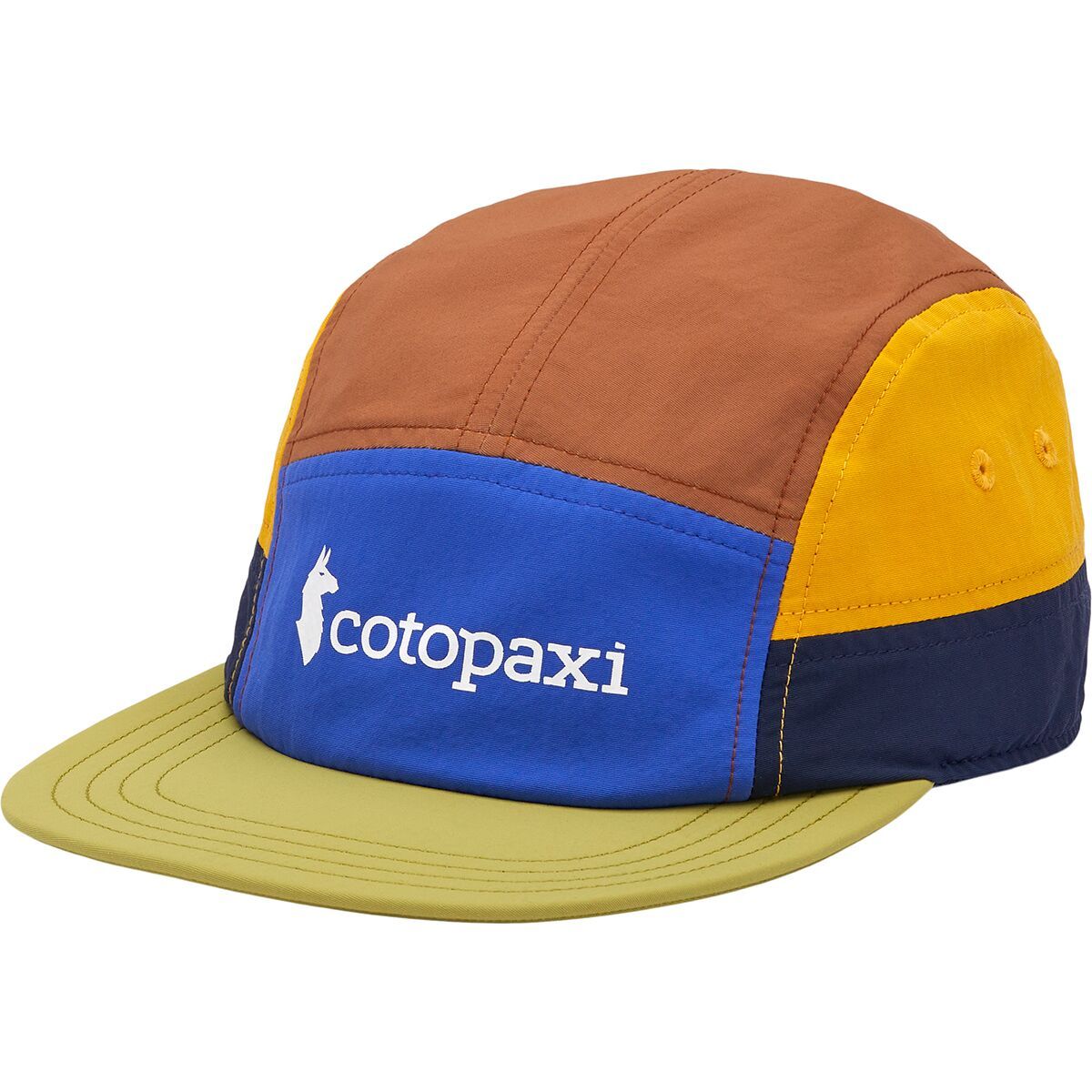 Cotopaxi Tech 5-Panel Hat - Kids' Scuba Blue/Lemongrass, One Size