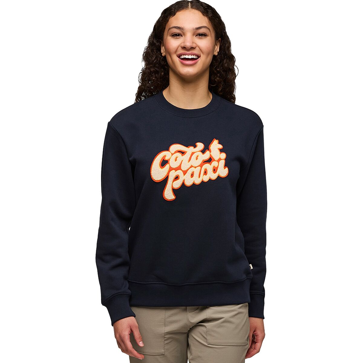 Image of Cotopaxi Coto-Patch Crewneck Sweatshirt - Women's Carbon, S