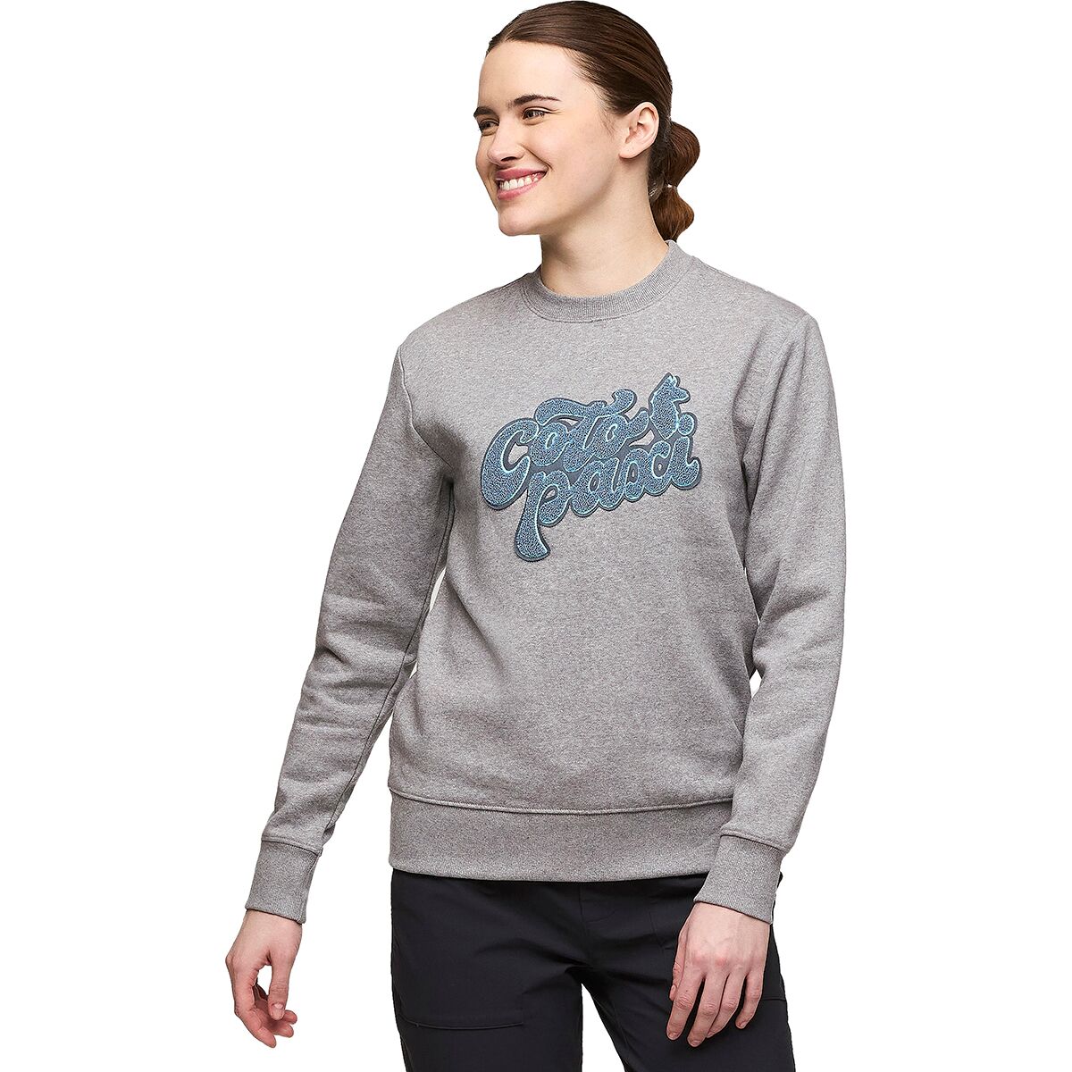 Image of Cotopaxi Coto-Patch Crewneck Sweatshirt - Women's Heather Grey, S