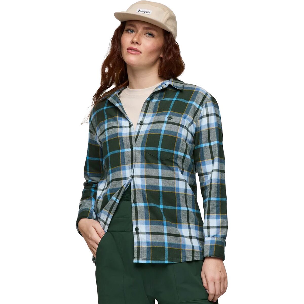 Image of Cotopaxi Quedo Flannel Long-Sleeve Shirt - Women's Cargo Plaid, M