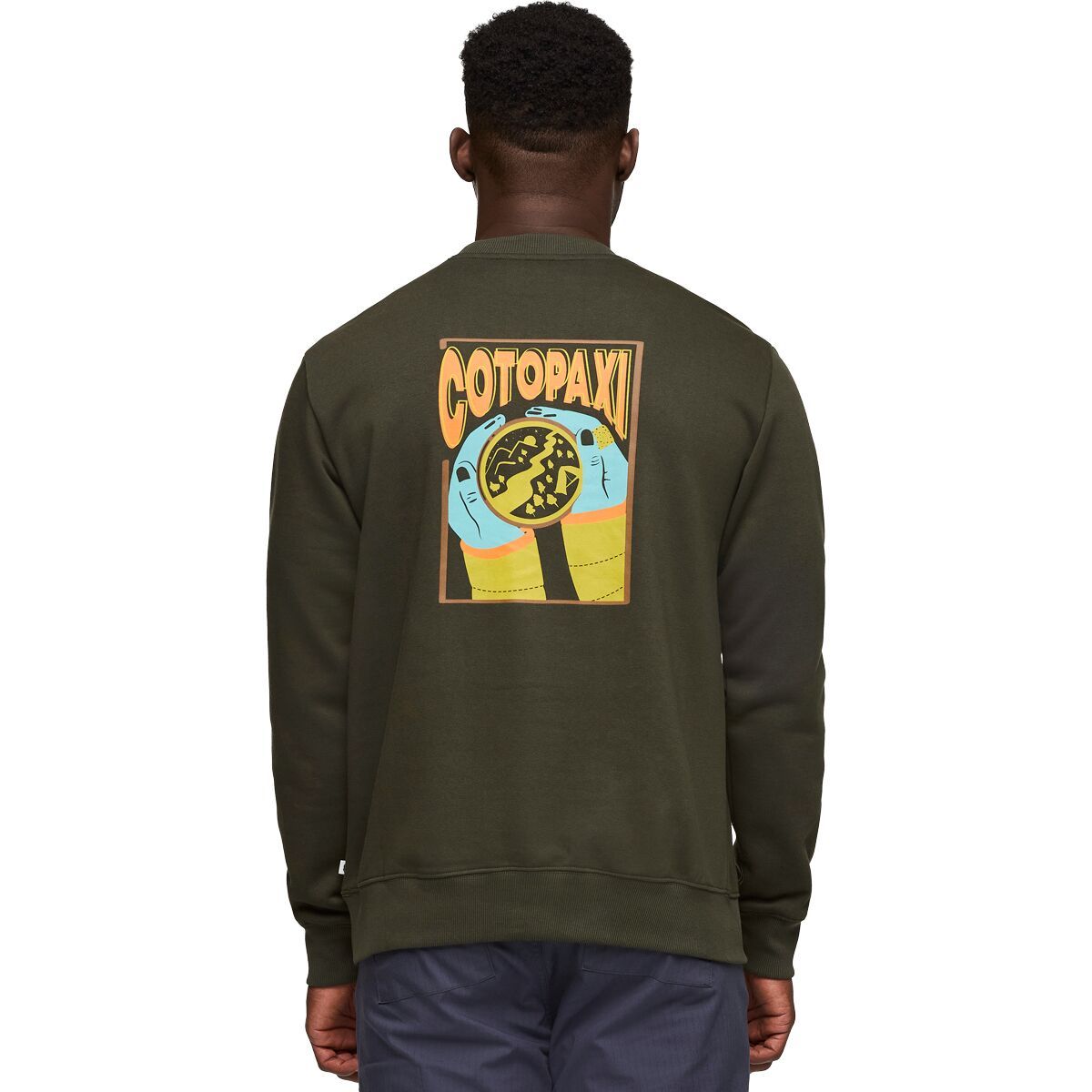 Image of Cotopaxi Morning Brew Crew Sweatshirt - Men's Woods, S