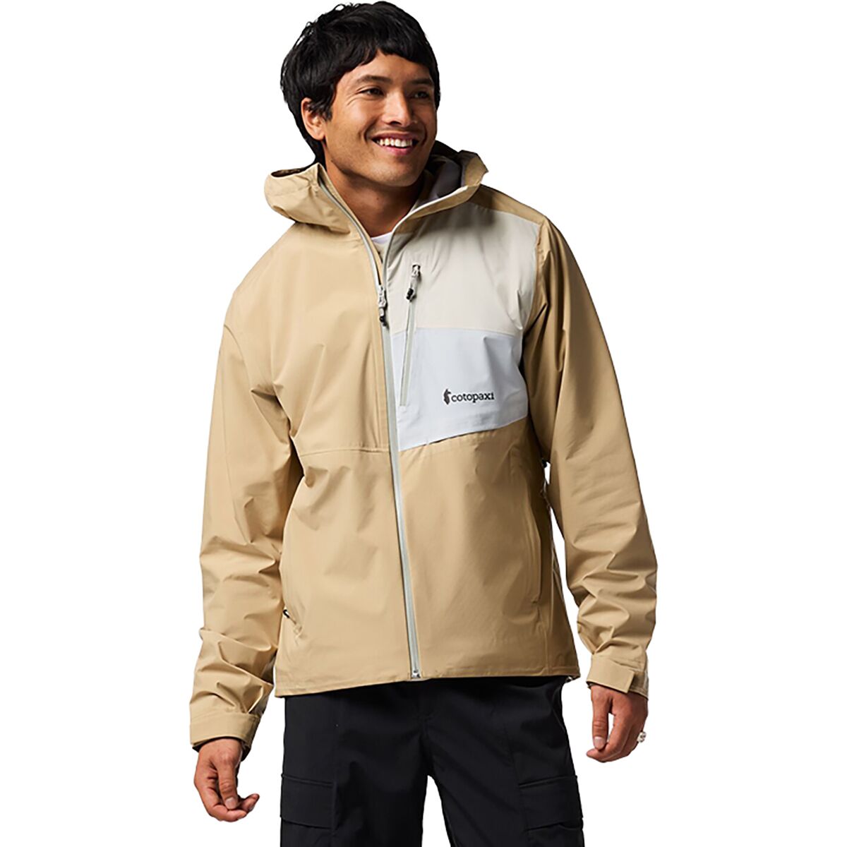 Image of Cotopaxi Impermeo 3L Hooded Shell Jacket - Men's Khaki, L