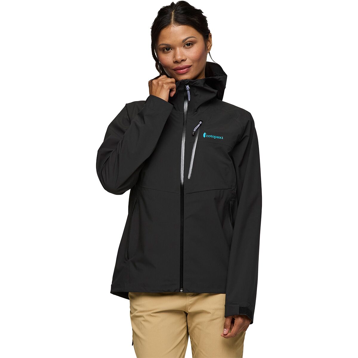 Image of Cotopaxi Impermeo 3L Hooded Shell Jacket - Women's Cotopaxi Black, M