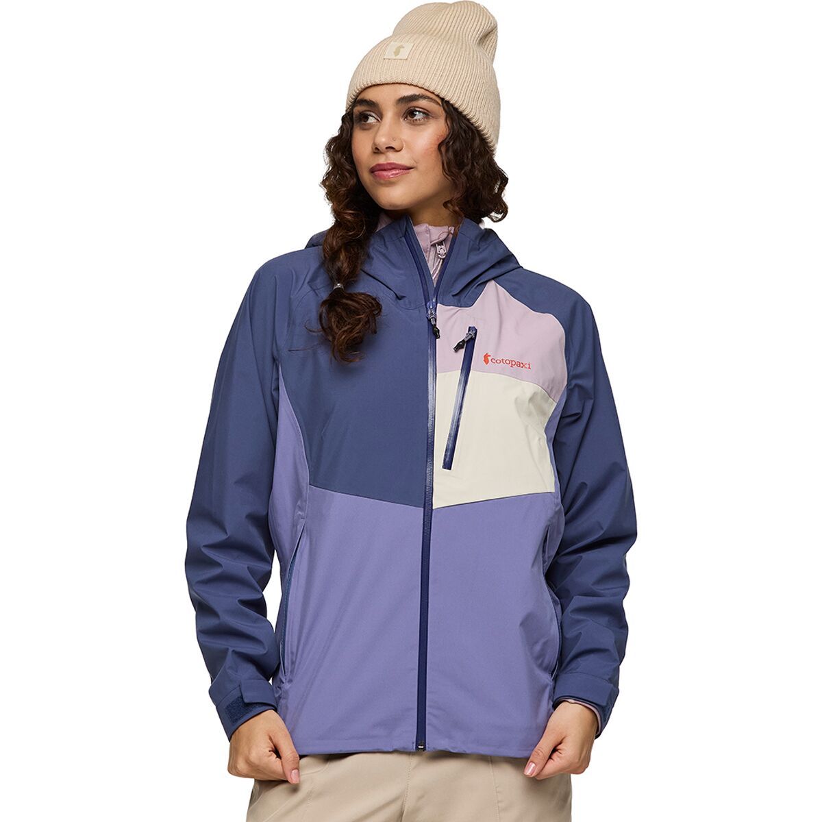 Image of Cotopaxi Impermeo 3L Hooded Shell Jacket - Women's Dusk/Blue Smoke, XL
