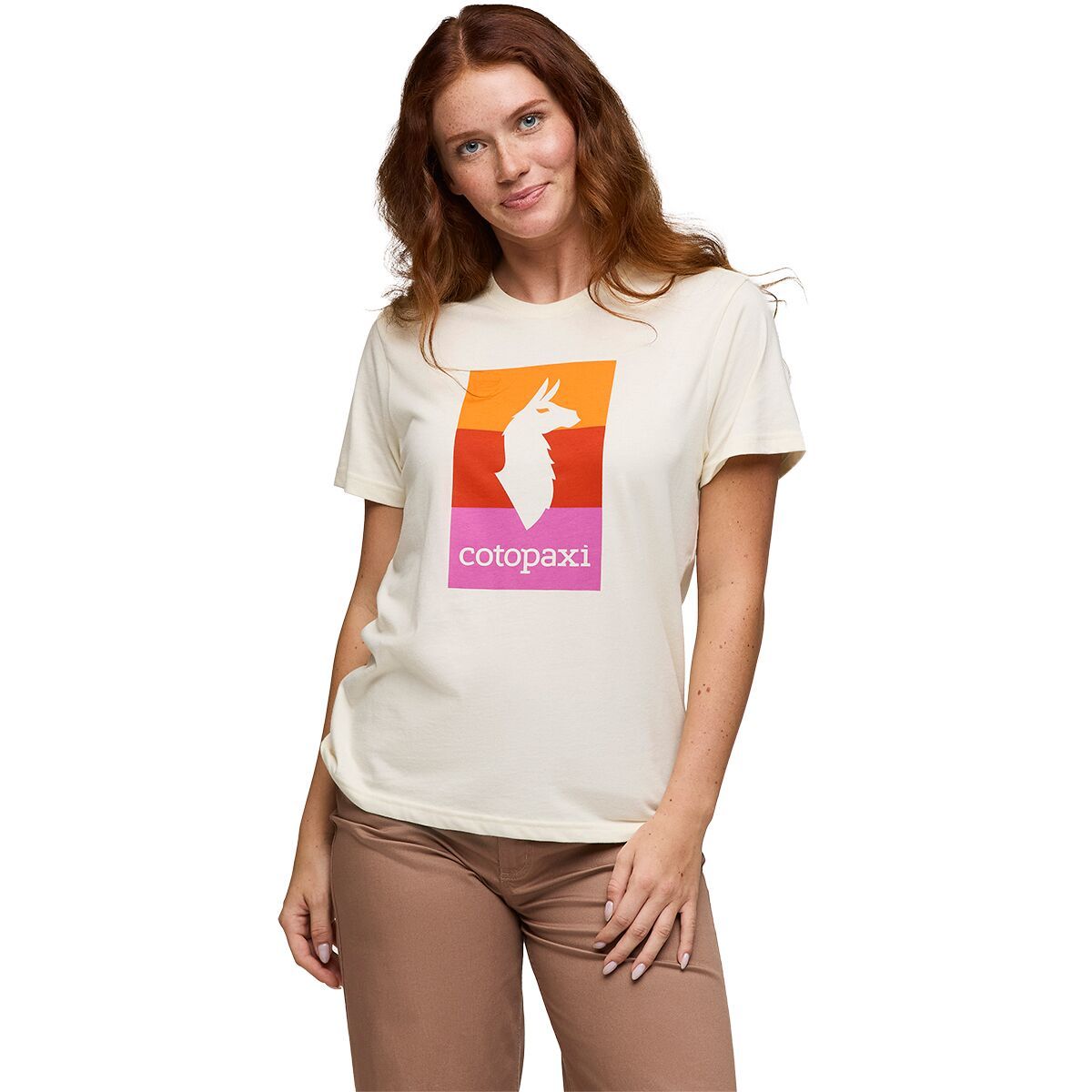 Cotopaxi Llama Block T-Shirt - Women's Bone, XL