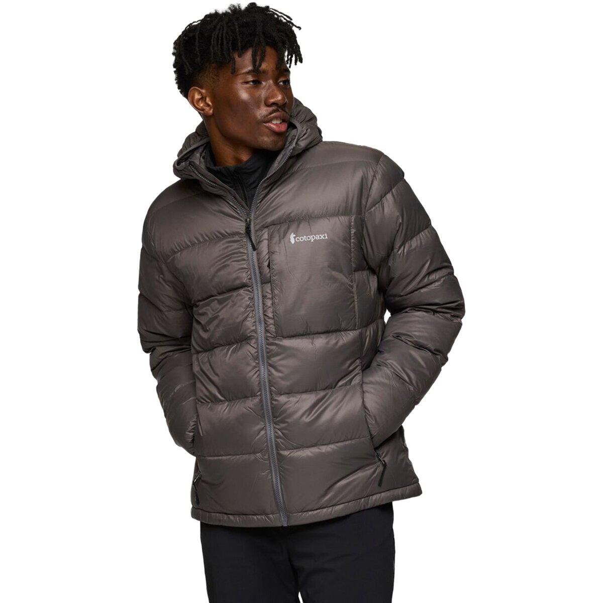 Image of Cotopaxi Fuego Max Down Hooded Jacket - Men's Cotopaxi Cinder, XL