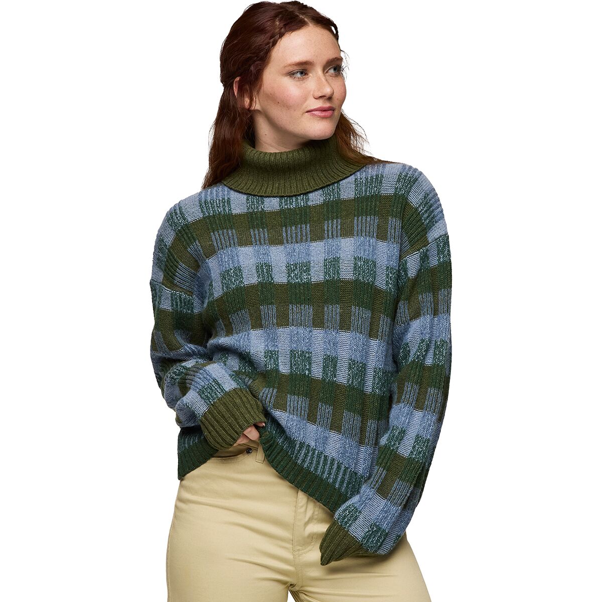 Image of Cotopaxi Libre Boxy Sweater - Women's Fatigue Stripes, S