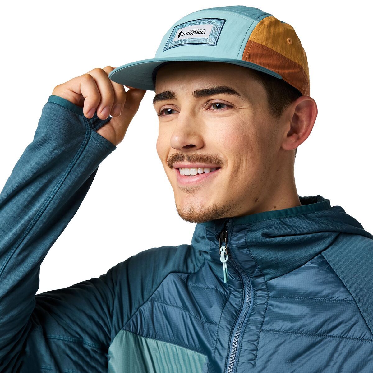 Image of Cotopaxi Zen Garden Tech 5-Panel Hat Tide Pool and Everglade, One Size