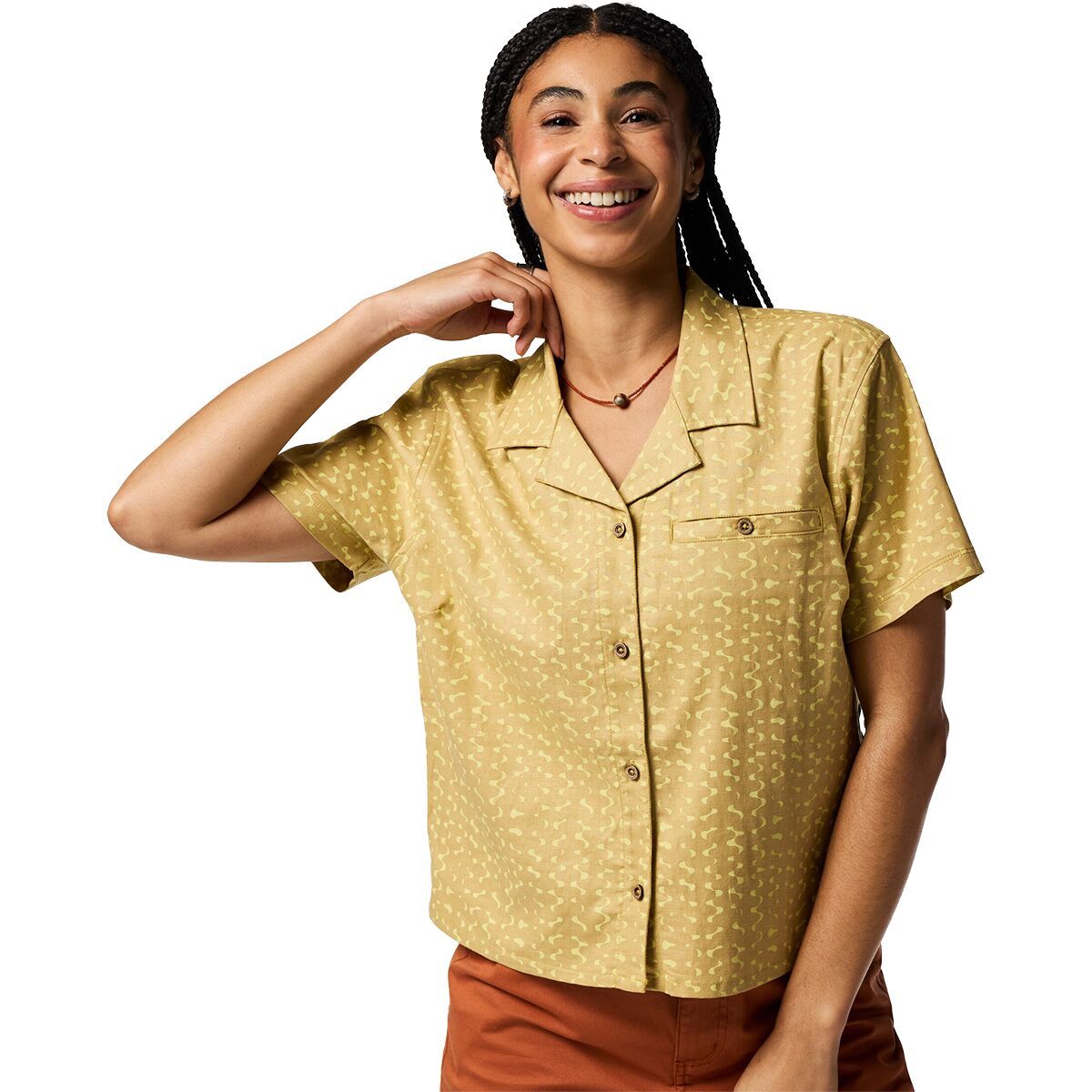 Image of Cotopaxi Afuera Button Up Shirt - Women's Shimmer Honeydew, M
