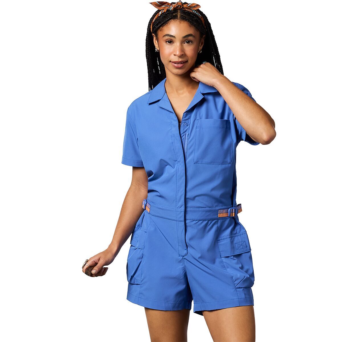 Image of Cotopaxi Losdos Romper - Women's Azure, S