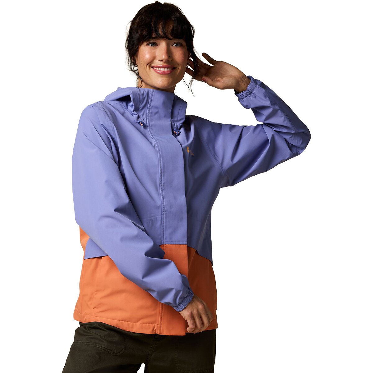 Image of Cotopaxi Rayu Rain Jacket - Women's Aster and Grapefruit, M