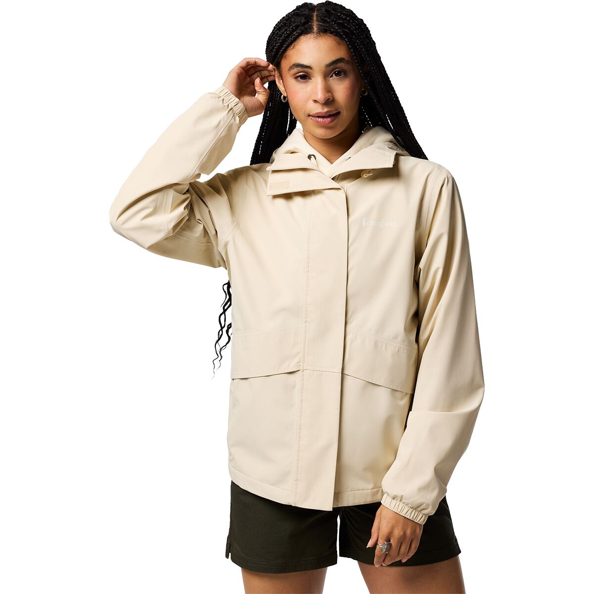 Image of Cotopaxi Rayu Rain Jacket - Women's Cream, XL