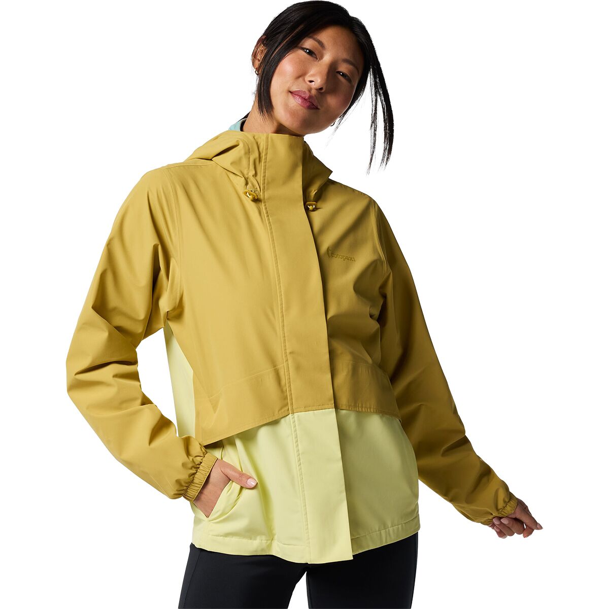 Image of Cotopaxi Rayu Rain Jacket - Women's Husk and Honeydew, L