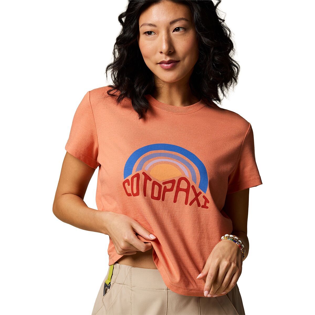 Image of Cotopaxi Sunset Embers T-Shirt - Women's Grapefruit, S