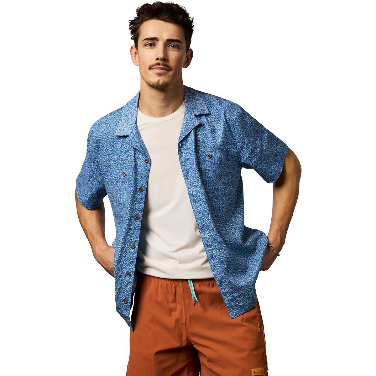 Image of Cotopaxi Afuera Button Up Shirt - Men's Cenotes Azure, XXL