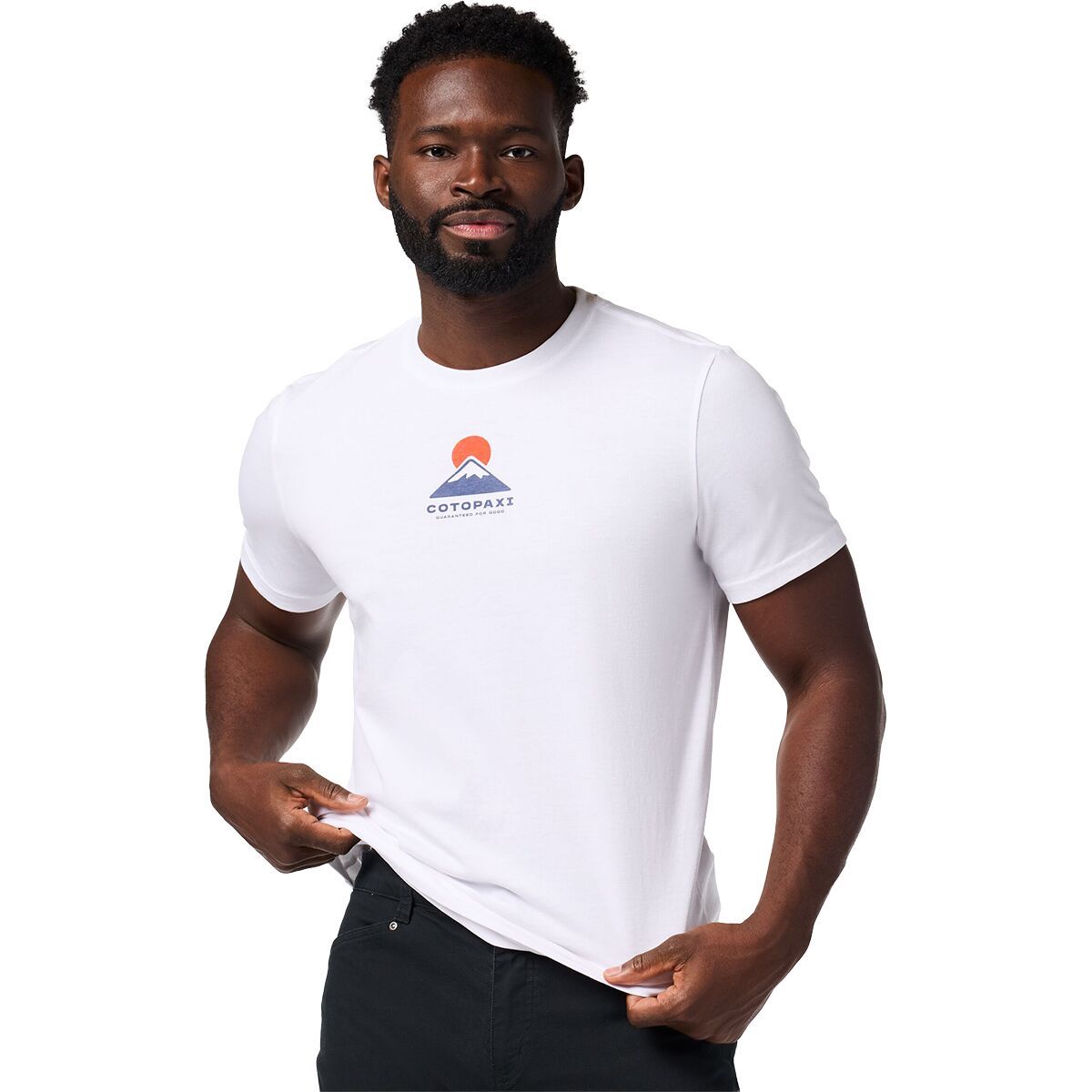 Image of Cotopaxi Cotopaxi Mountain T-Shirt - Men's White, S