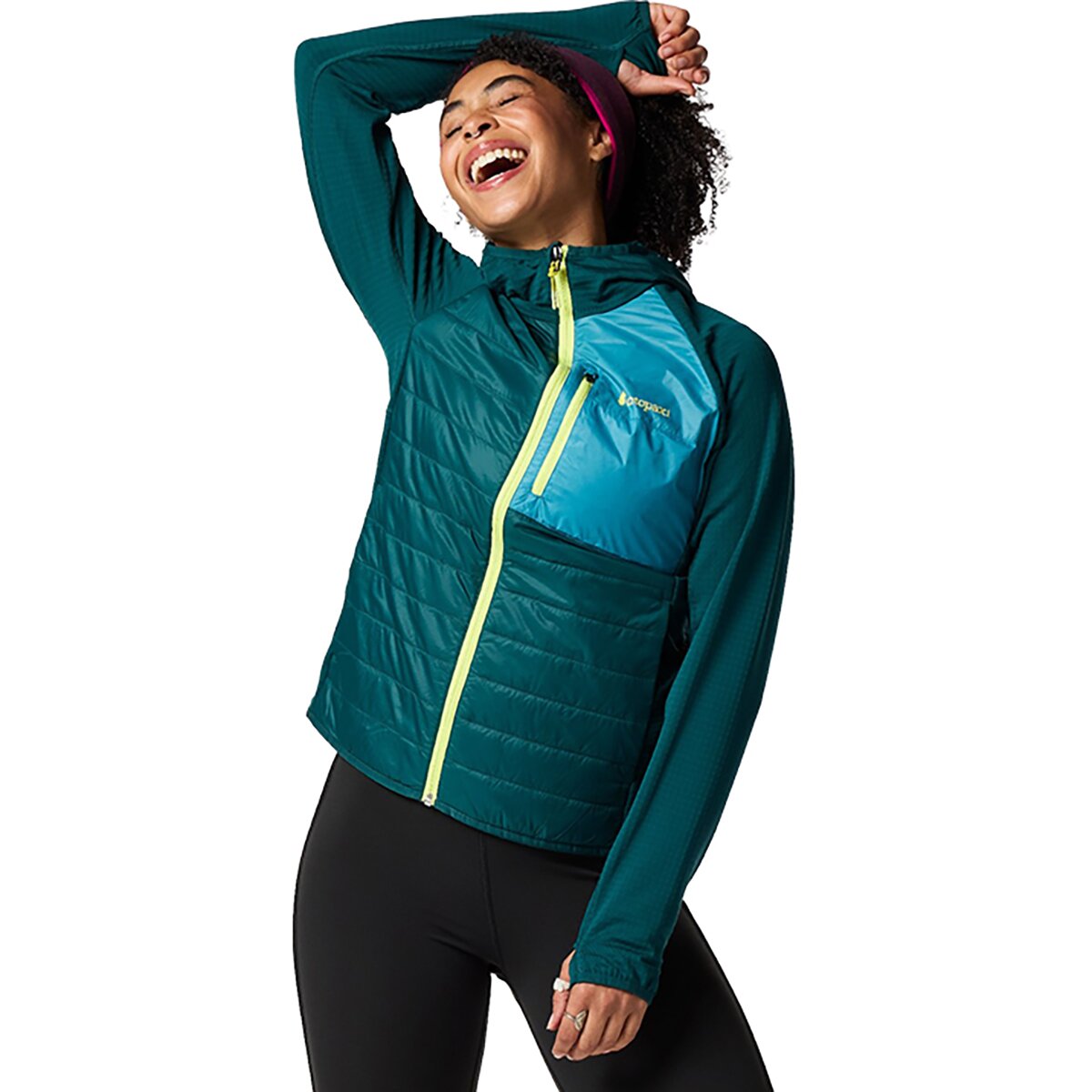 Image of Cotopaxi Acodo Hybrid Hooded Jacket - Women's Deep Ocean, M