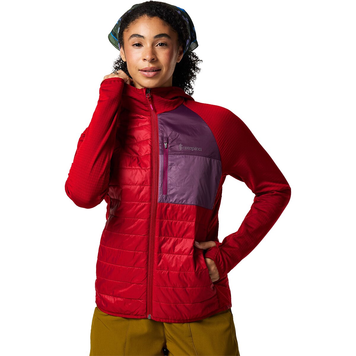 Image of Cotopaxi Acodo Hybrid Hooded Jacket - Women's Spicy, XS