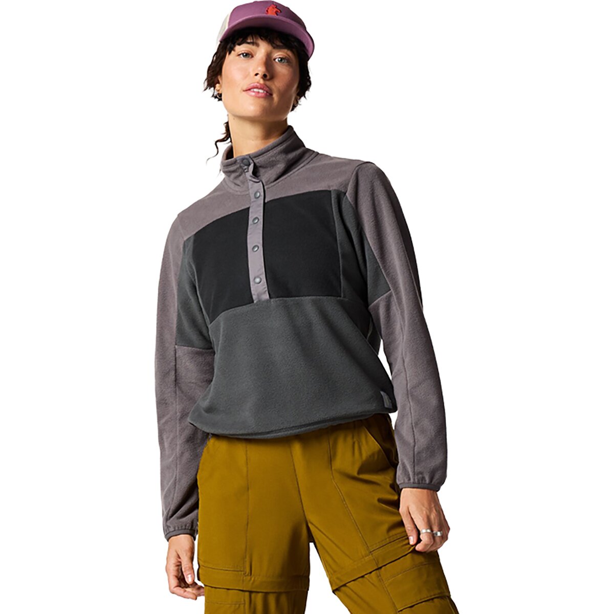 Image of Cotopaxi Encima Fleece Pullover - Women's Cinder and Charcoal, L