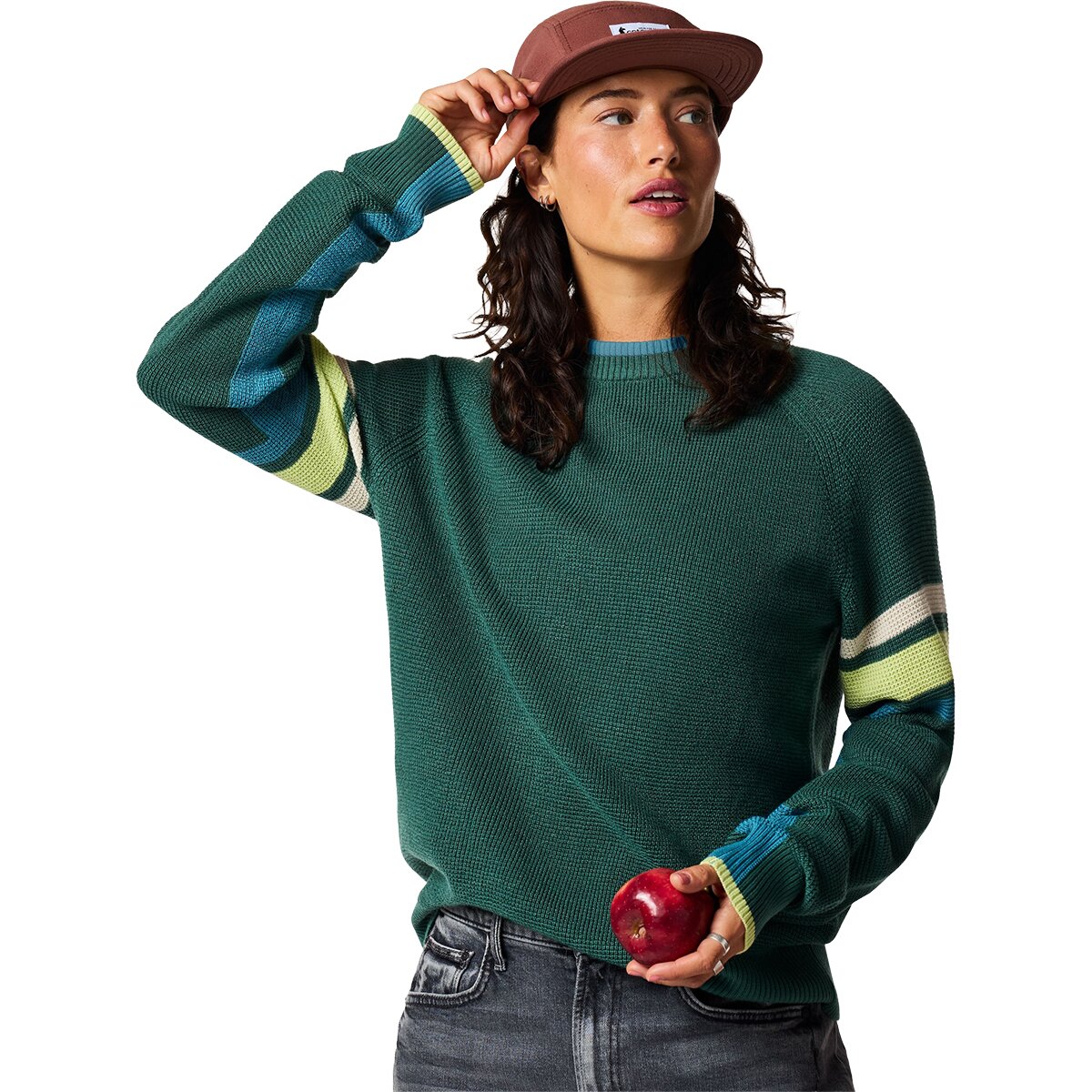 Image of Cotopaxi Libre Waffle Crewneck Sweater - Women's Juniper, XL