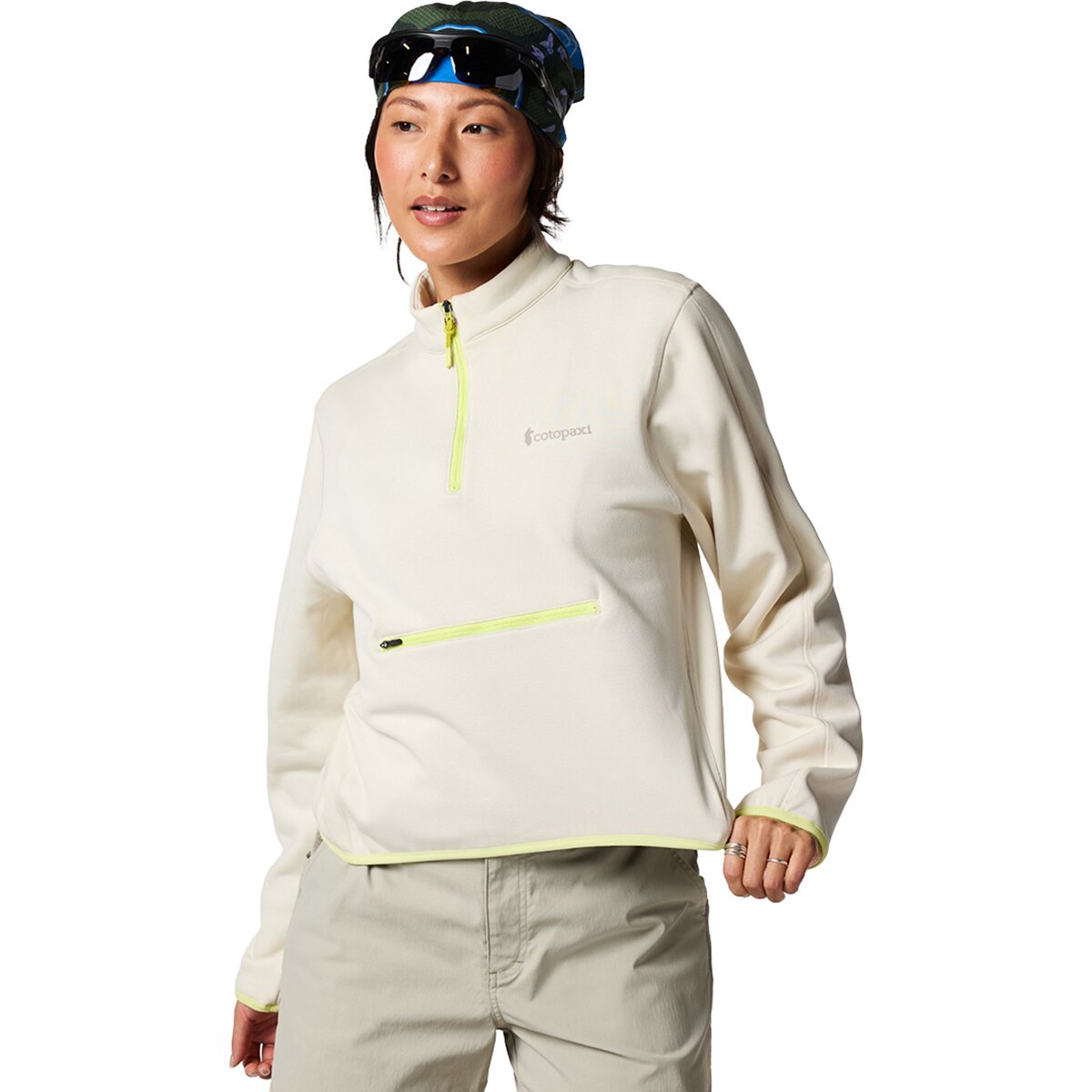 Image of Cotopaxi Tempa Fleece 1/4-Zip Pullover - Women's Chalk, XL