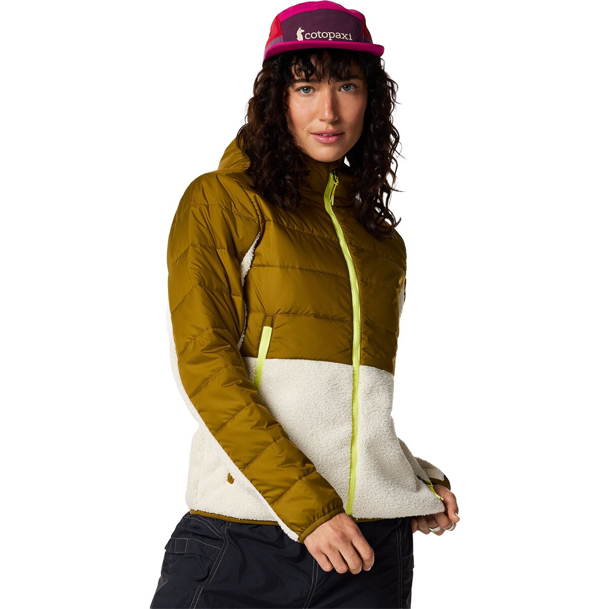 Image of Cotopaxi Trico 2.0 Hybrid Jacket - Women's Log Cabin and Chalk, L