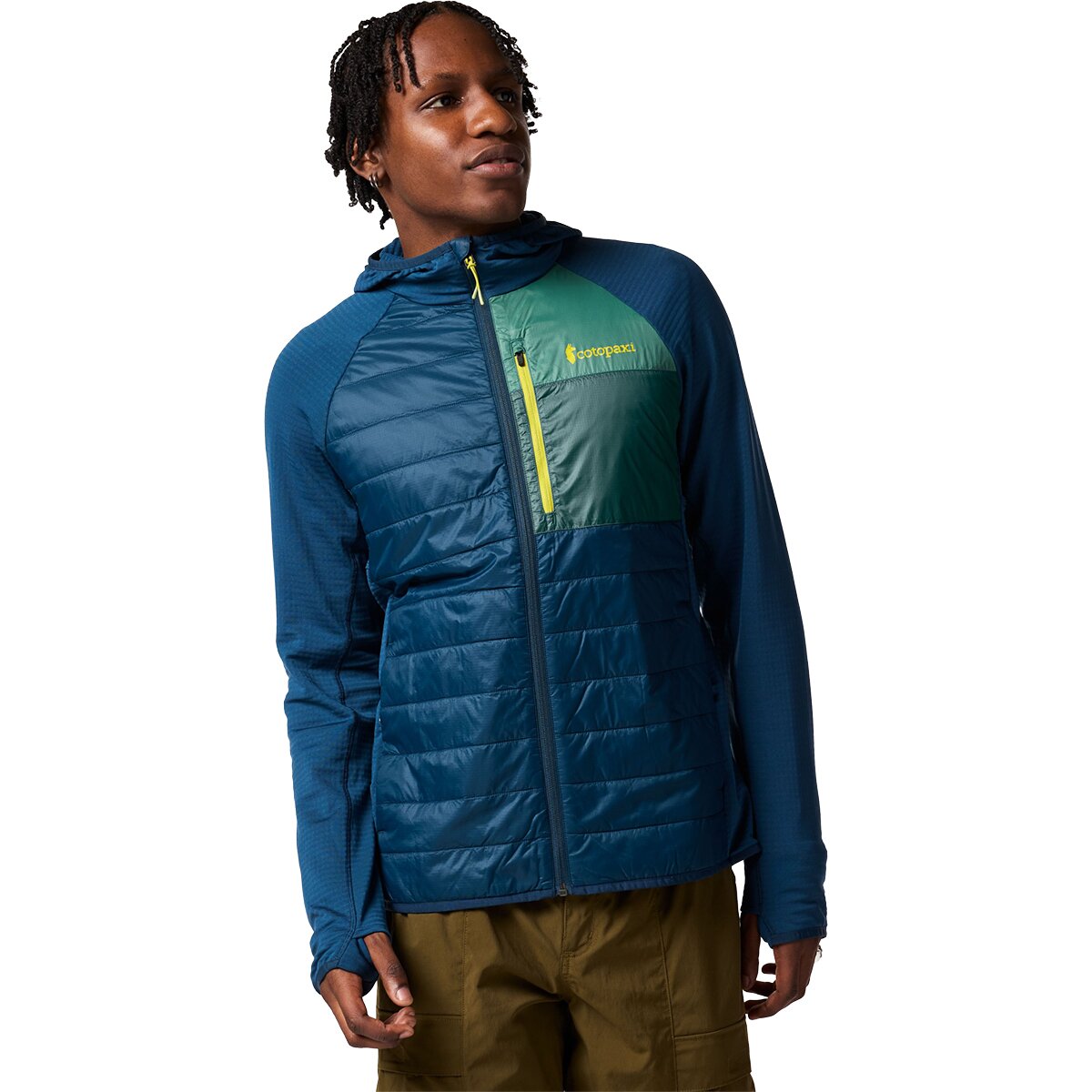 Image of Cotopaxi Acodo Hybrid Hooded Jacket - Men's Indigo, M