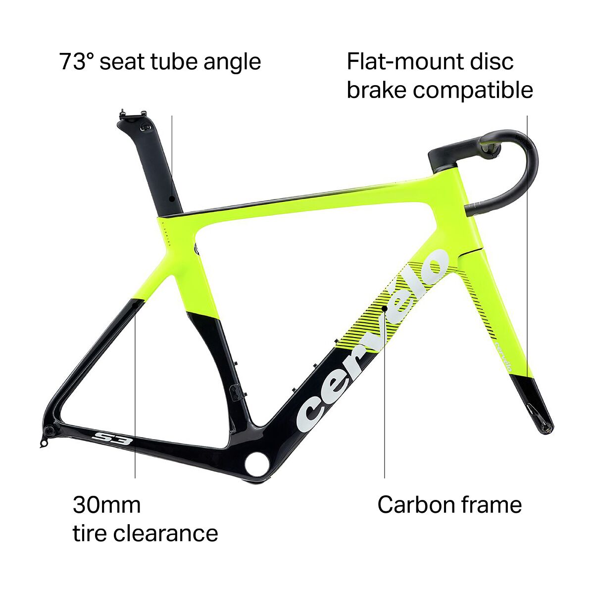 cervélo S3 フレームセット Cervelo S3 Disc Brake Road Frameset - Bike