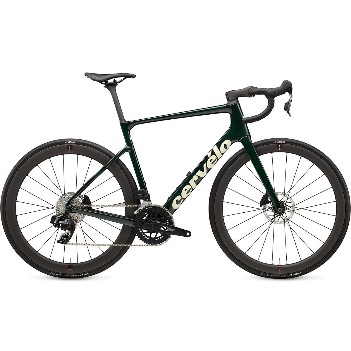 Image of Cervelo Caledonia 5 Rival eTap AXS Road Bike Emerald/Cream, 61