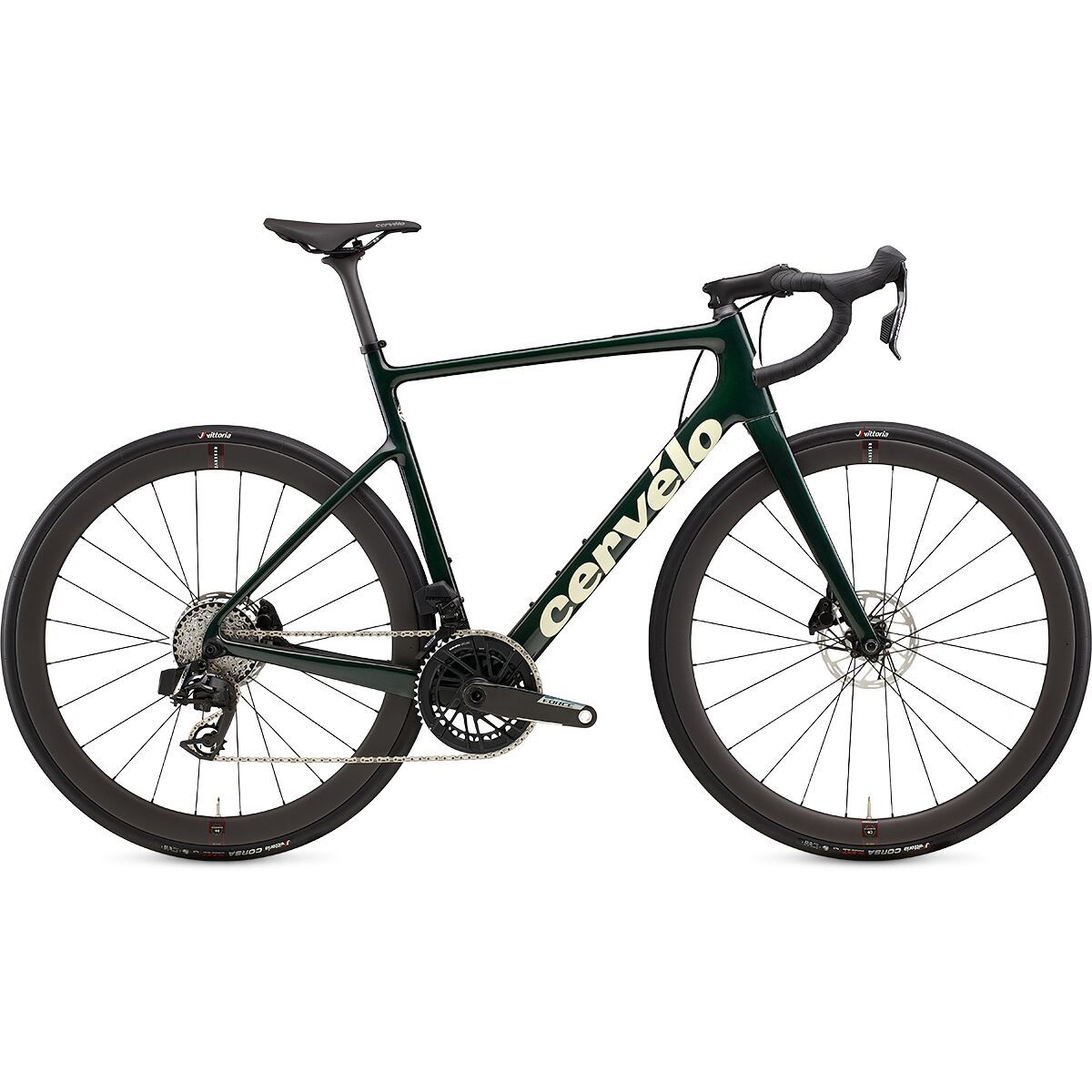 Image of Cervelo Caledonia Force AXS Road Bike Emerald/Cream, 51
