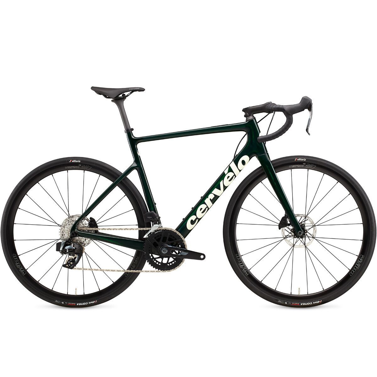 Image of Cervelo Caledonia Rival eTap AXS Road Bike Emerald/Cream, 56