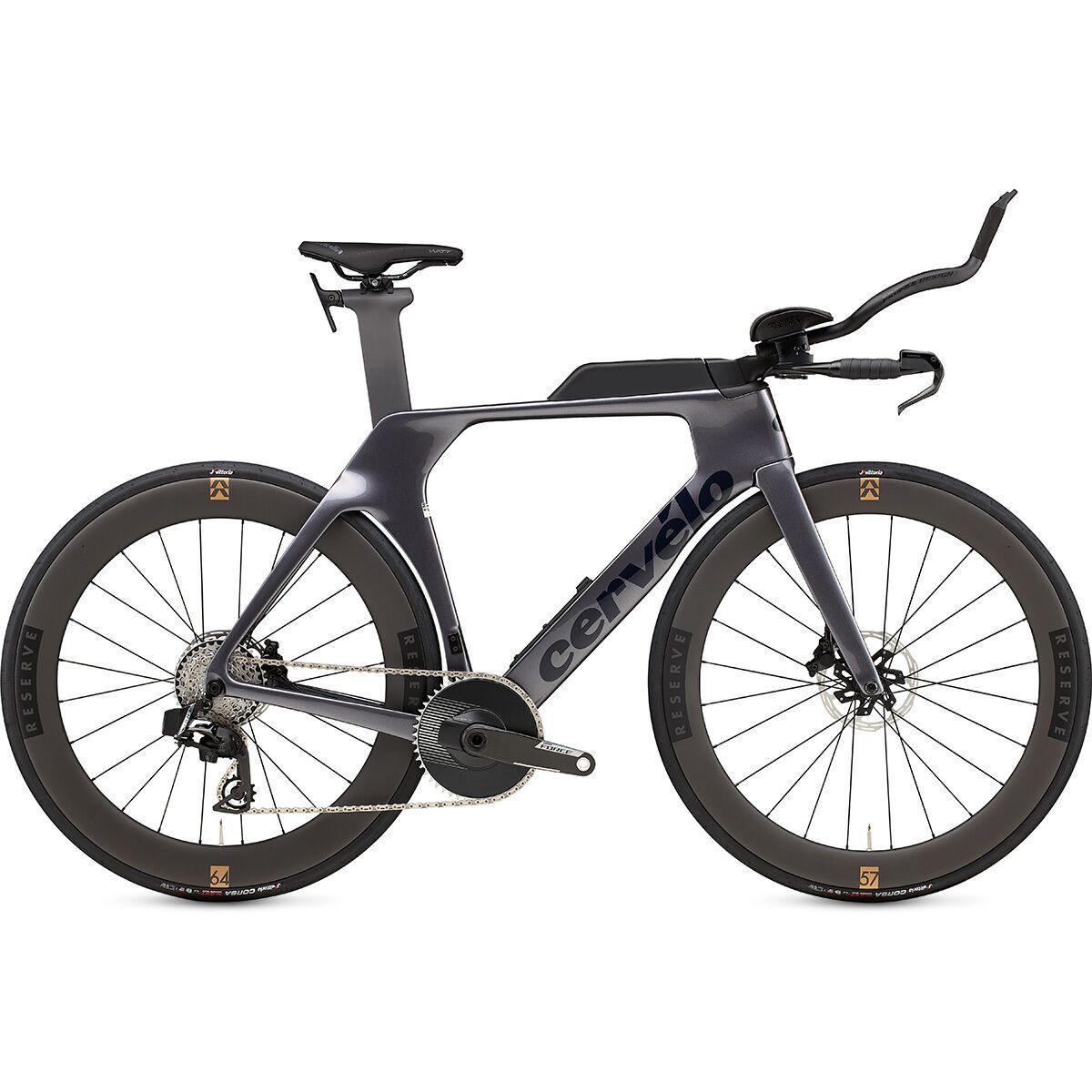 Image of Cervelo P-Series Force AXS 1x Road Bike Basalt, 58