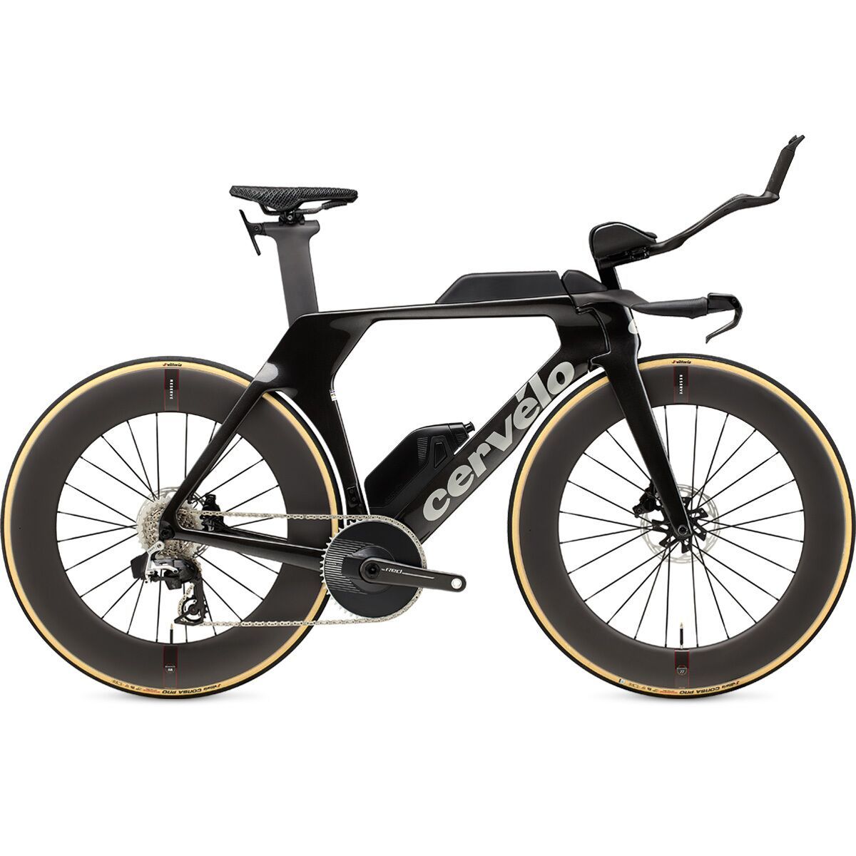 Image of Cervelo P5 Red AXS Road Bike Black/Black, 51cm