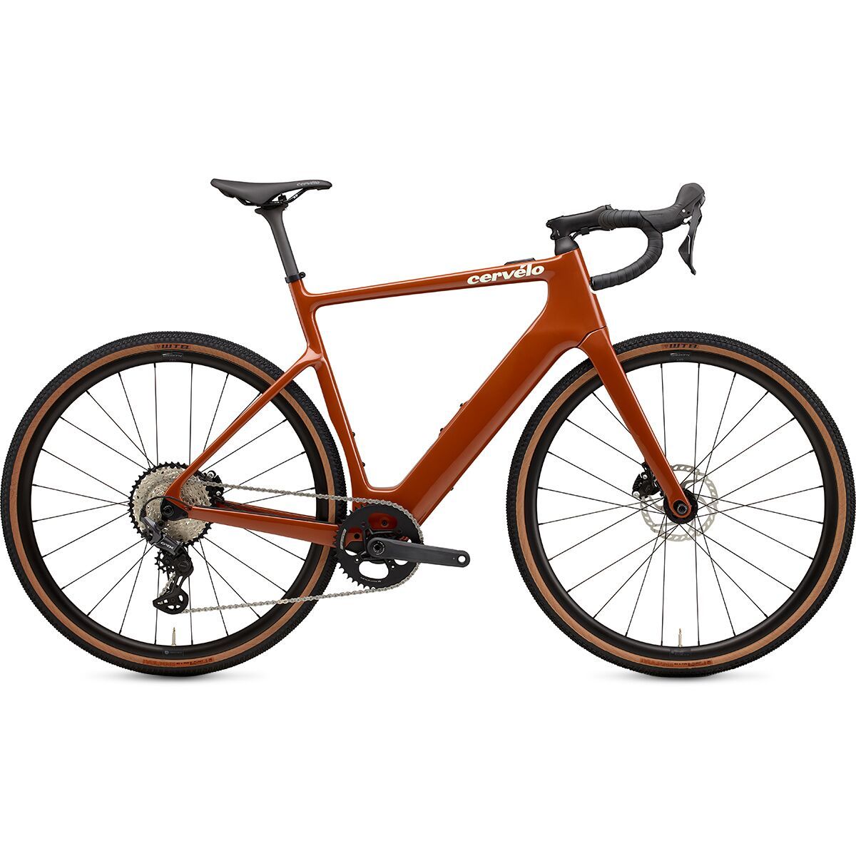 Image of Cervelo Rouvida GRX RX610 Gravel E-Bike Tobacco/Lime, MD