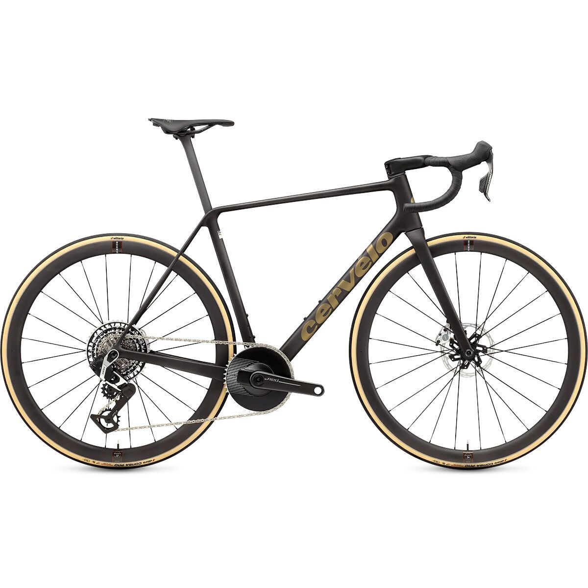 Image of Cervelo R5 Red XPLR eTap AXS Road Bike Black/Bronze, 56cm