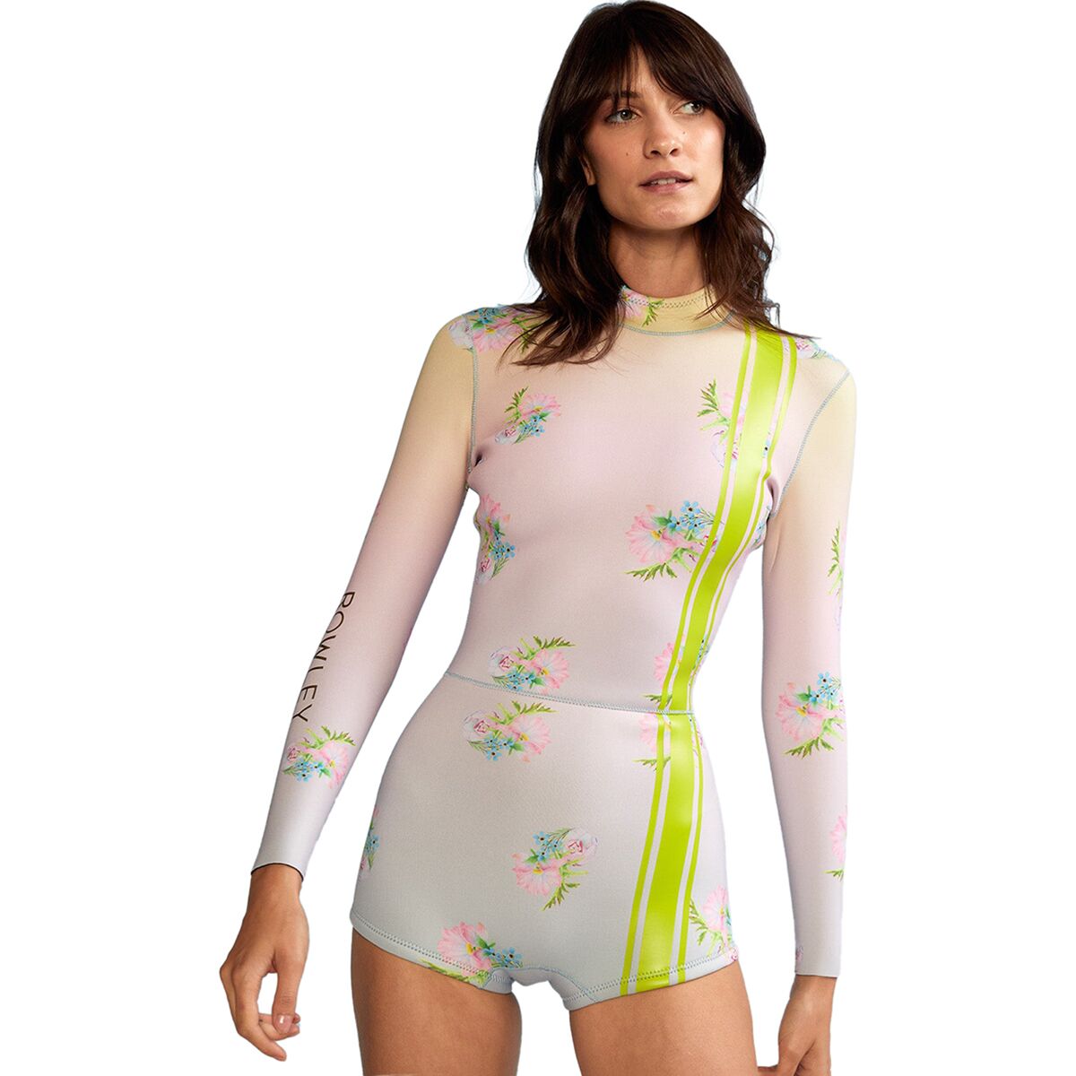 Cynthia Rowley Cynthia Rowley Ombre Floral Spring Wetsuit - Women's Yellow Pink Blue Ombre, L