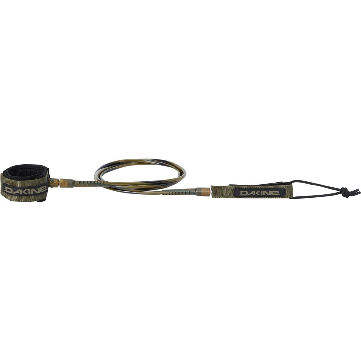Image of DAKINE Kainui Team Surfboard Leash Dark Olive, 7ft x 1/4in