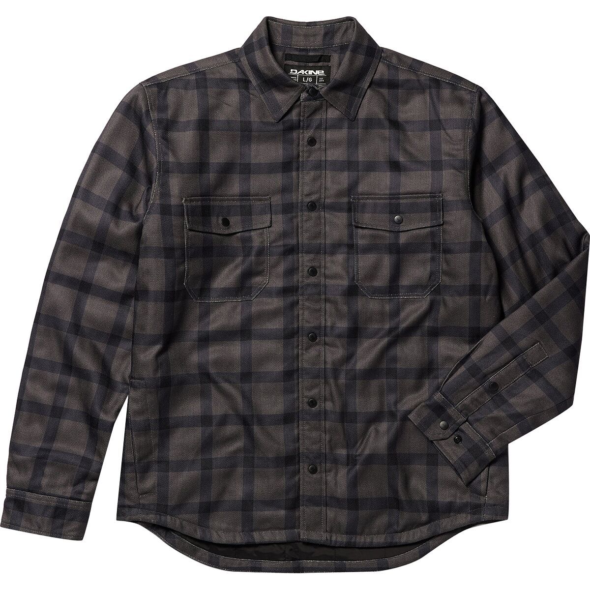 DAKINE Charger Insulated Flannel - Men's Grey Plaid, XXL