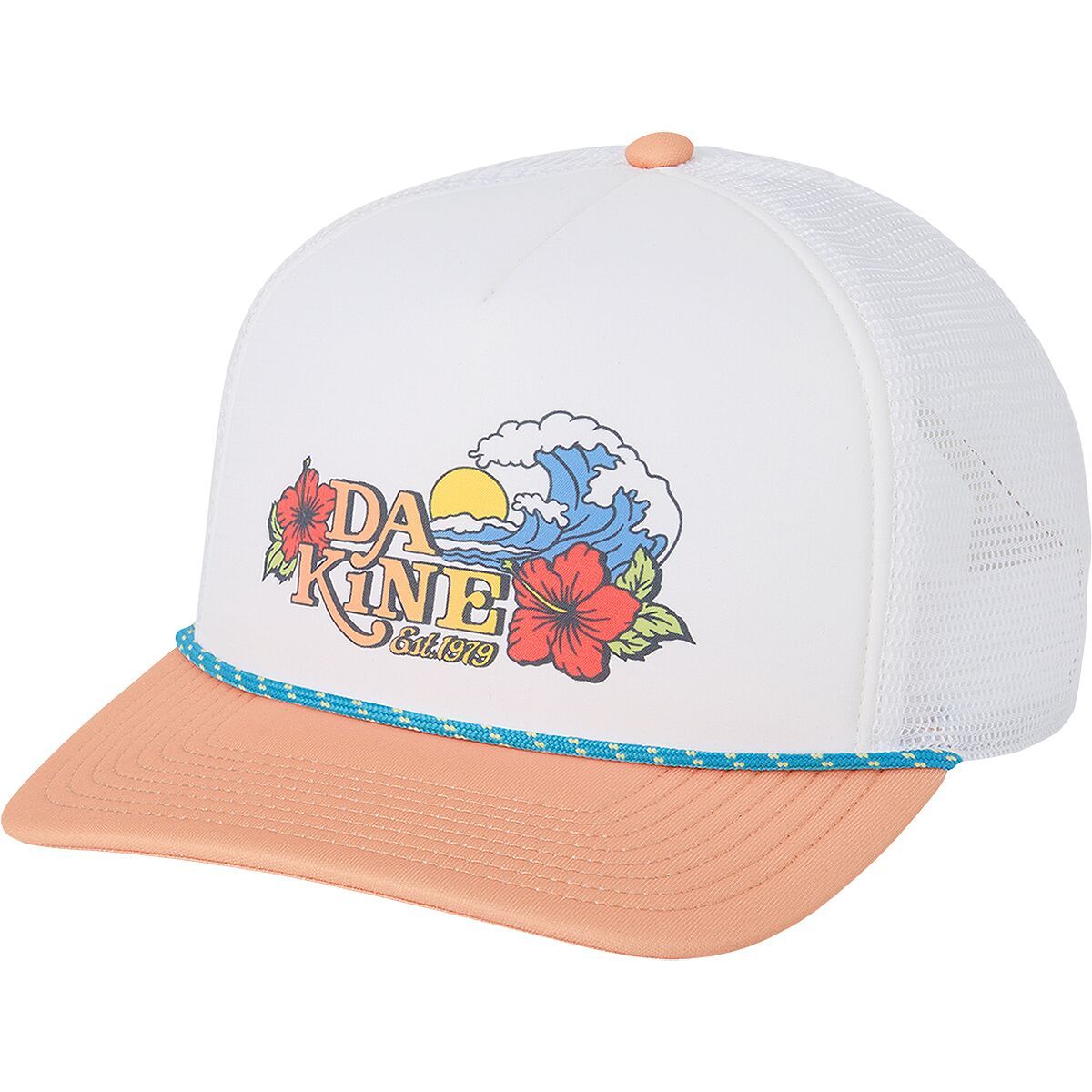 Image of DAKINE Vacation Trucker Hat Hawaiian Wave, One Size