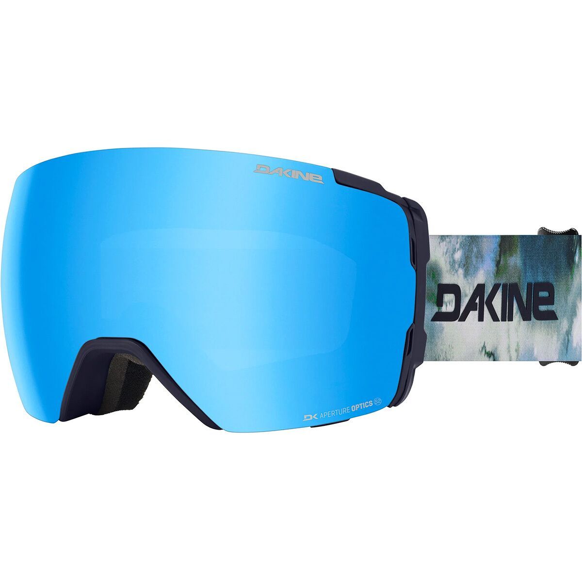 Image of DAKINE Domain Goggles Raindrops/Blue Mirror/Storm Yellow, One Size