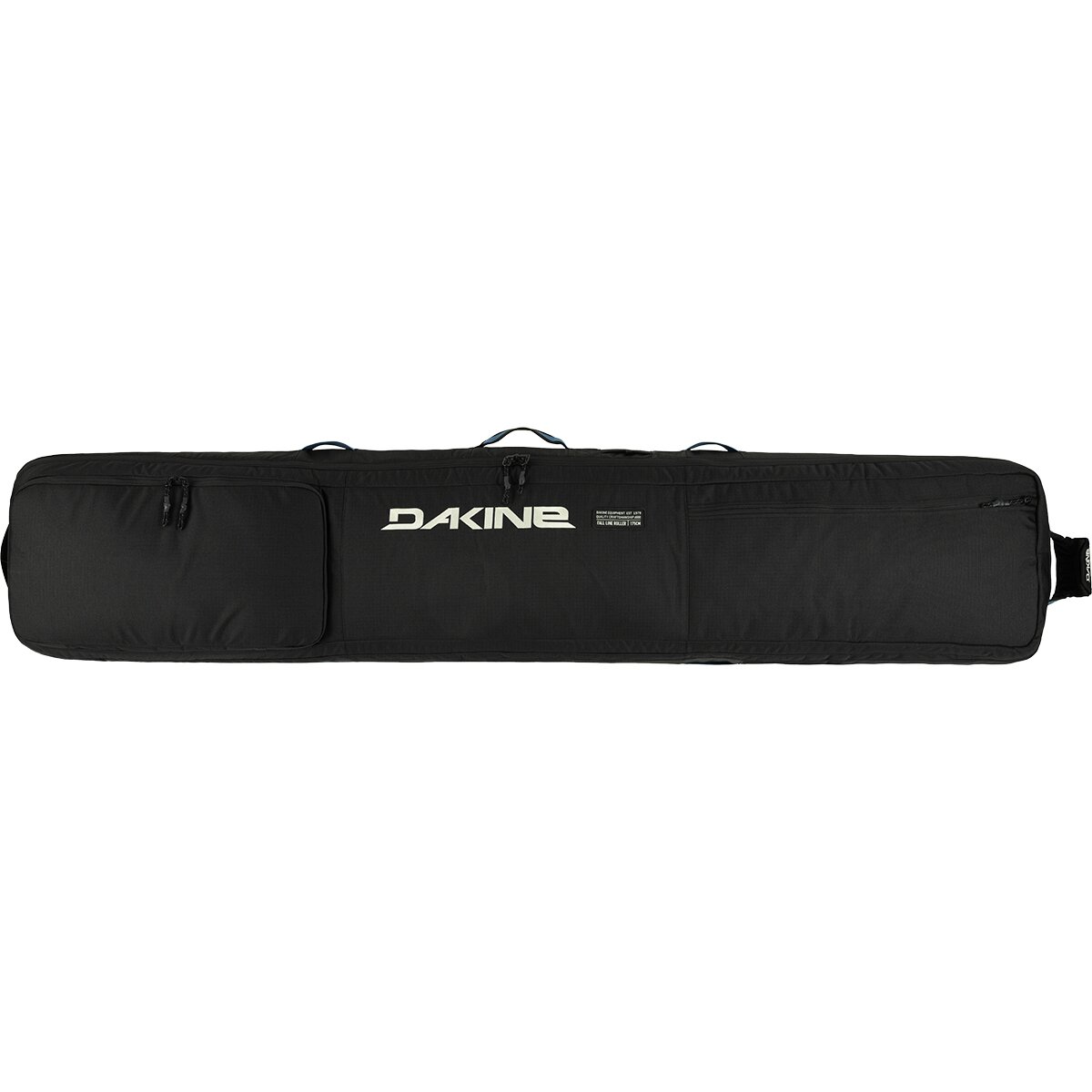 Image of DAKINE Fall Line Ski Roller Bag Black/Moonlight Blue/Turtledove, 175cm