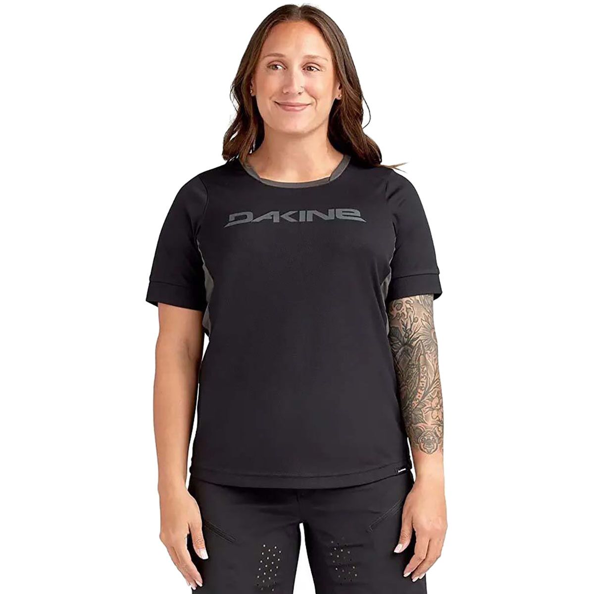 Image of DAKINE Thrillium Short-Sleeve Jersey - Women's Black, XS