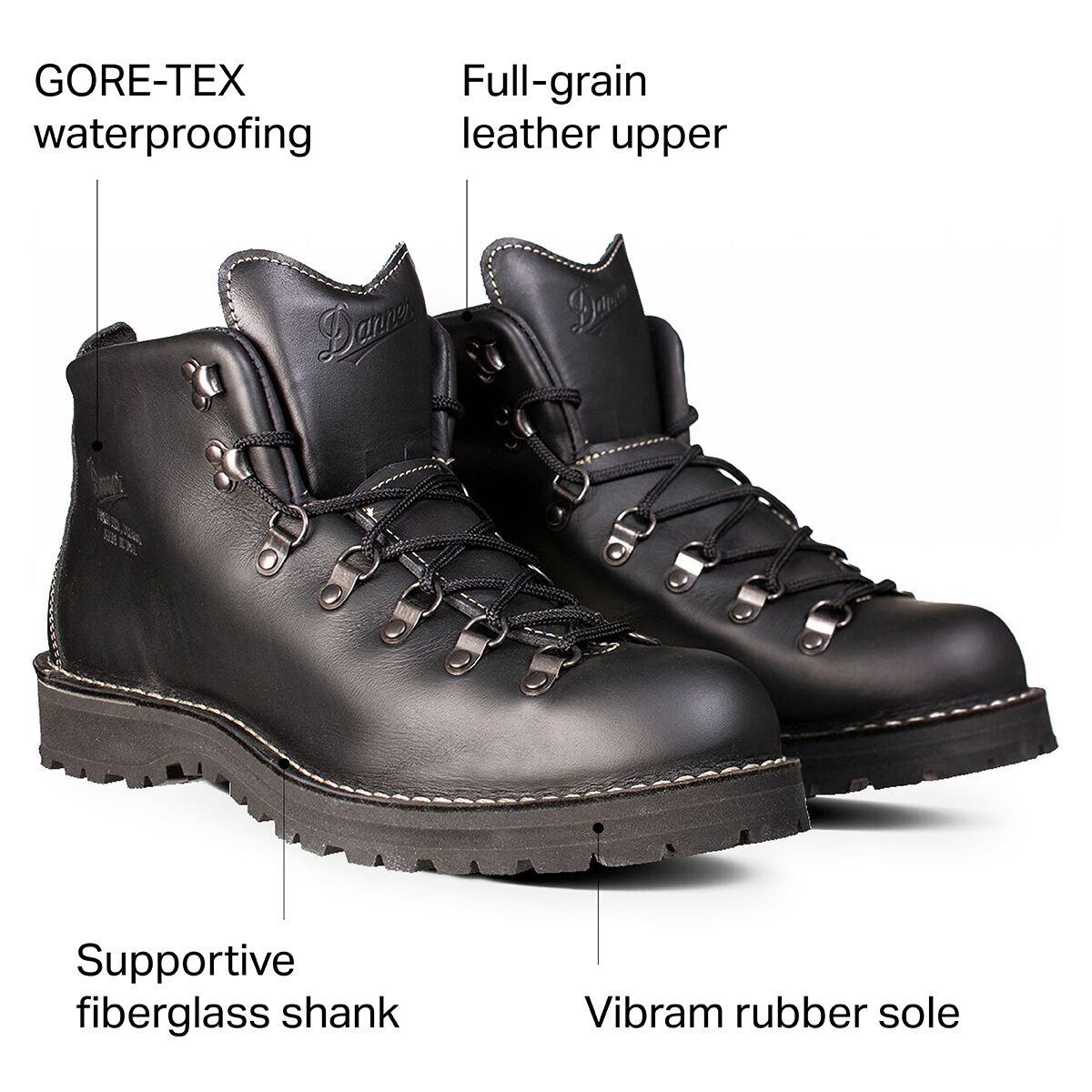Danner mountain light ii black top