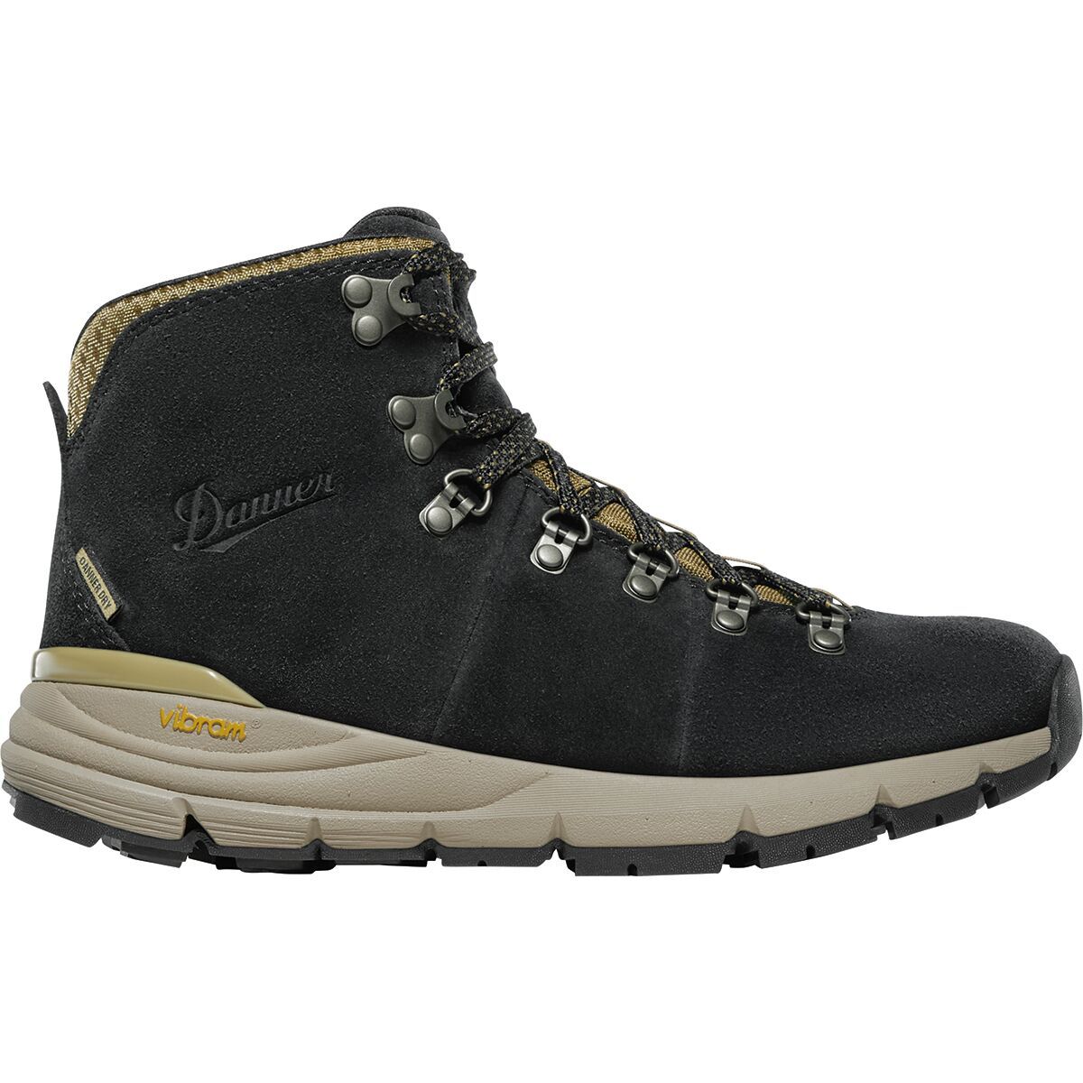 Image of Danner Mountain 600 Hiking Boot - Women's Black/Khaki, 7.5