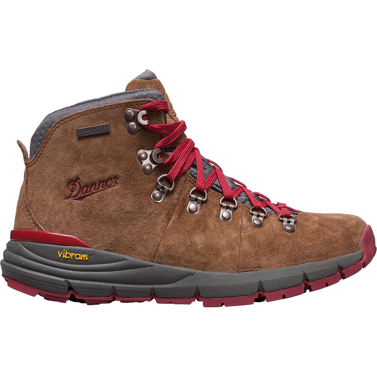 Image of Danner Mountain 600 Hiking Boot - Women's Brown/Red, 7.0