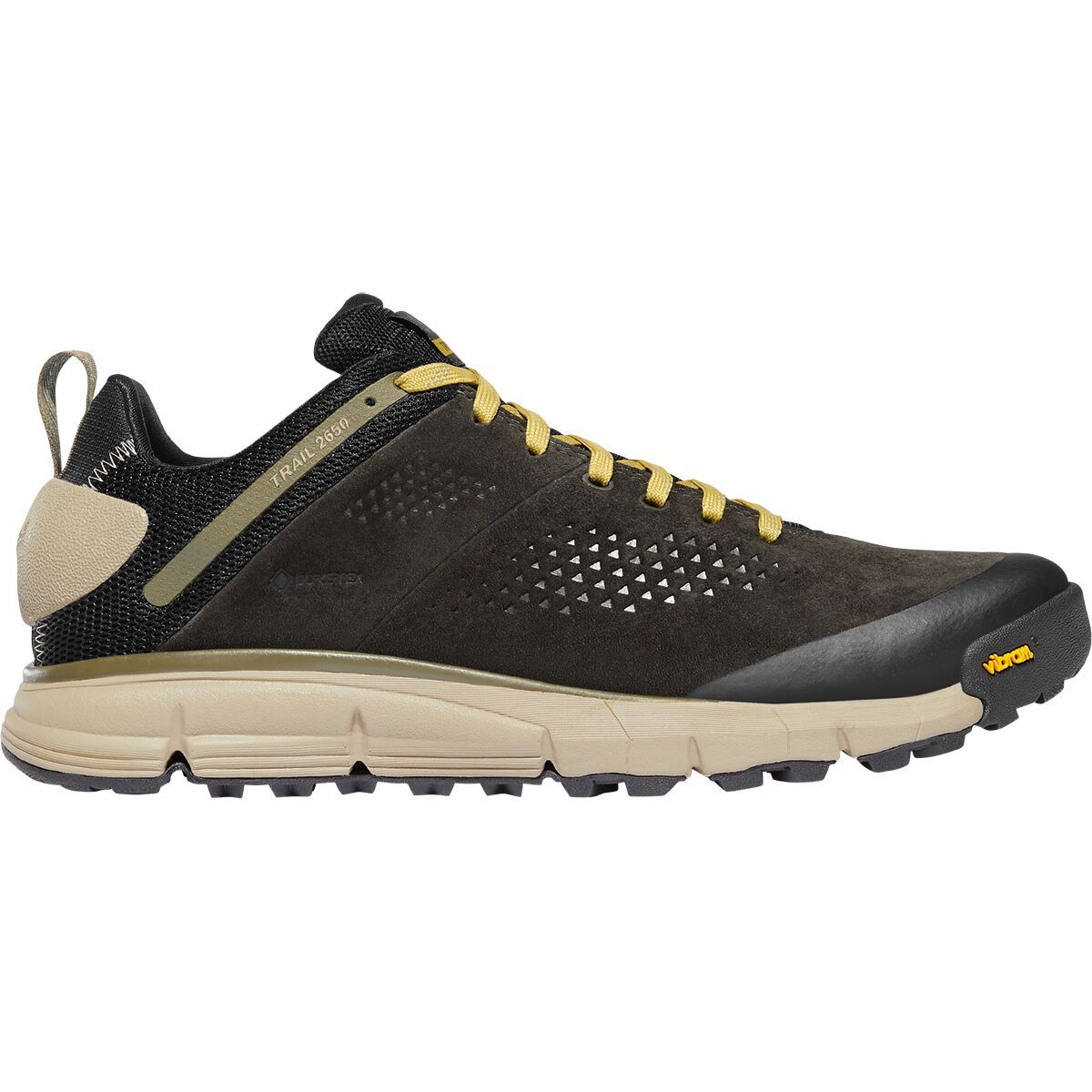 Image of Danner Trail 2650 Hiking Shoe - Men's Black Olive/Flax Yellow, 12.0